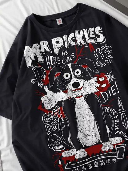 Doberman T-Shirts Women Dog Prints Cotton Tops Summer O-Neck Oversize T Shirts Casual Short Sleeve Tees Street Woman Clothes