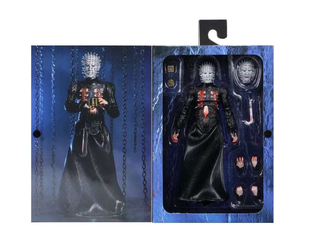 NECA Figure Hellraiser He'll Tear Your Soul Apart Ultimate Pinhead Action Figure PVC Movable Collection Toy Birthday Gifts