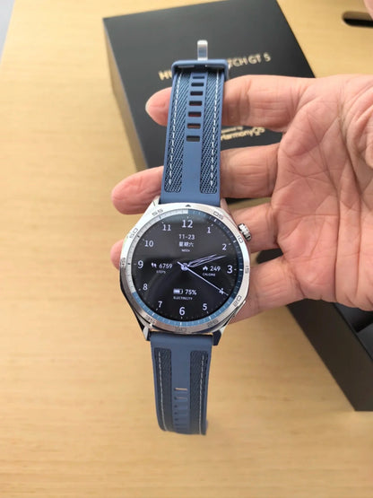 Global Version HUAWEI WATCH GT 5 Smartwatch AMOLED Screen 41mm/46mm Buit-in Map Replay Message Compatible with iOS and Android