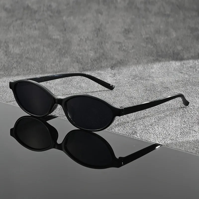1 Pair of Y2K Style Classic Oval Frame Men's and Women's Fashionable Glasses Are Perfect for Casual Wear Photography