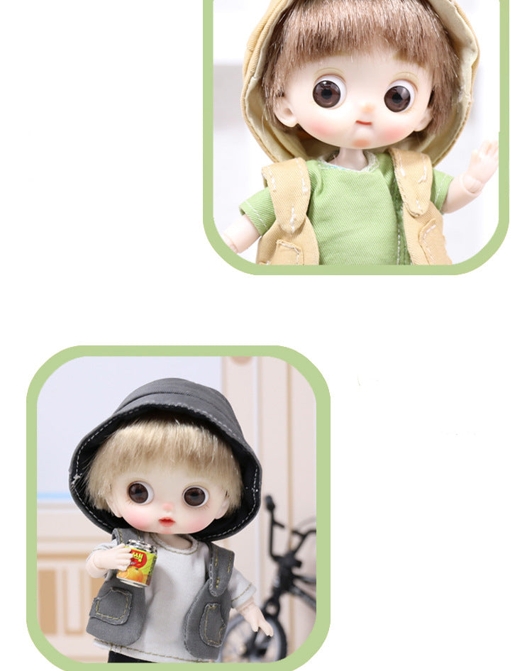 Mini Ob11 Bjd Doll Accessories Obitsu 11 Clothes Dolls For Girls Boy Toys Baby Kawaii Anime Toy Cute Items Miniature Costume