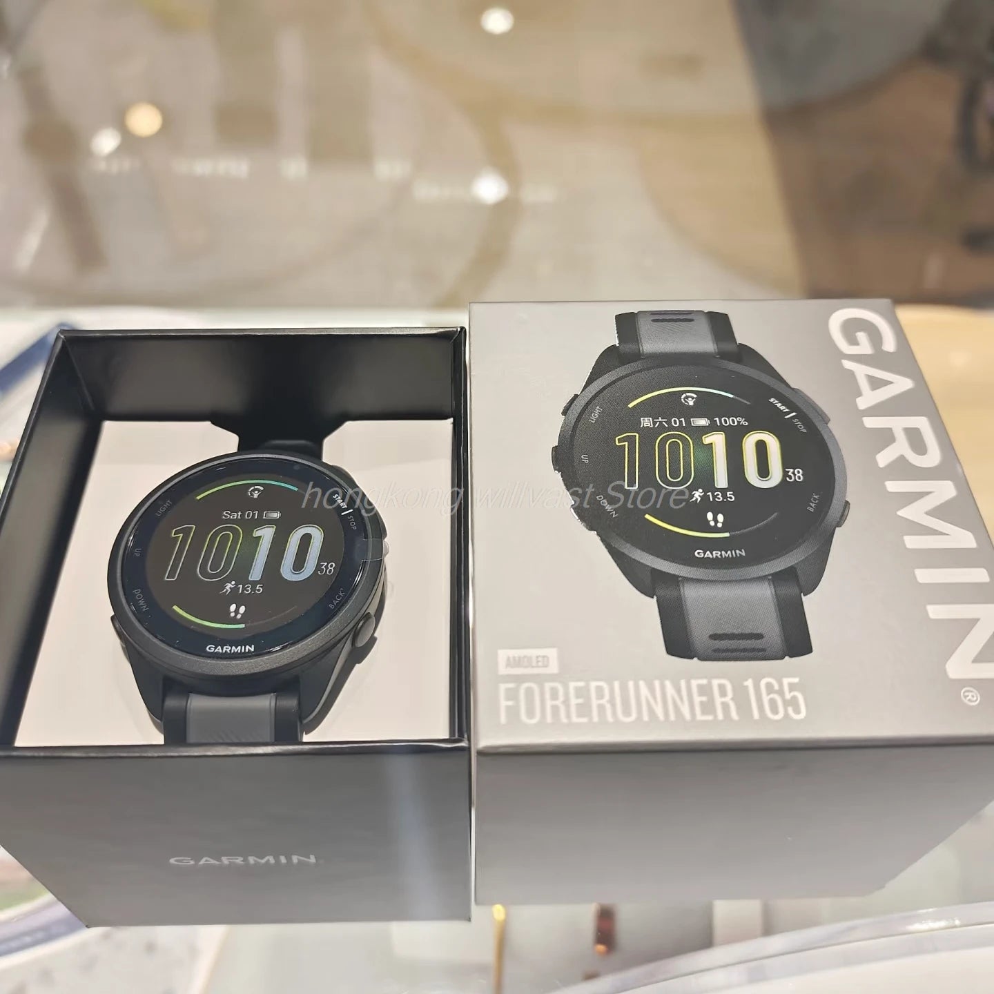 Garmin Forerunner 165 GPS Running Smartwatch AMOLED Touchscreen 11 Days Battery Life Training Metrics and Recovery Insights