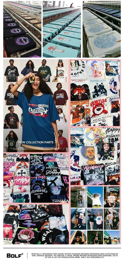 Men's Summer Essential 100% Cotton Printed T-Shirt, Soft & Breathable Round Neck Short Sleeve Tee, Unisex Casual Wear