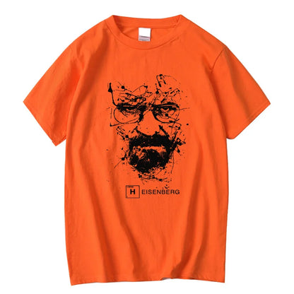 Men Fashion Casual Top Quality 100% Cotton Breaking Bad T Shirts Men Heisenberg Camisetas Hombre Men Cool Tee Shirt Tops