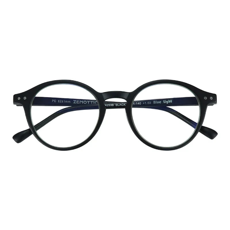 ZENOTTIC Steampunk Style Glasses (Anti Blue Light Blocking Eyewear) + Clip Lenses（Polarized Sunglasses Clips）for Women Men