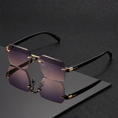Classic Unisex Fashion Sunglasses Frameless Trendy Eyewear for Holiday Costume Suitable Best Gift for Festive Occasions