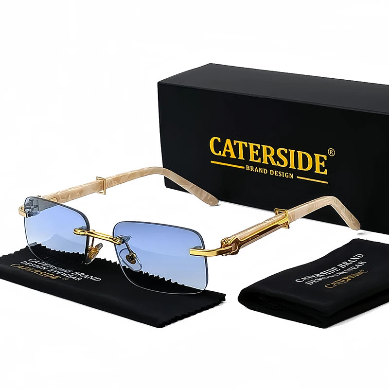 Sunglasses Men Luxury Brand Designer Classic Rectangle Sunglasses Male