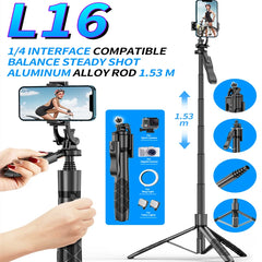 L16 Wireless Selfie Stick Tripod Stand Foldable Monopod For Gopro Action