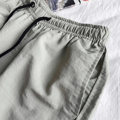 Running Shorts Drawstring Elastic Waist Shorts Loose Gym Sports Men Casual Jogging