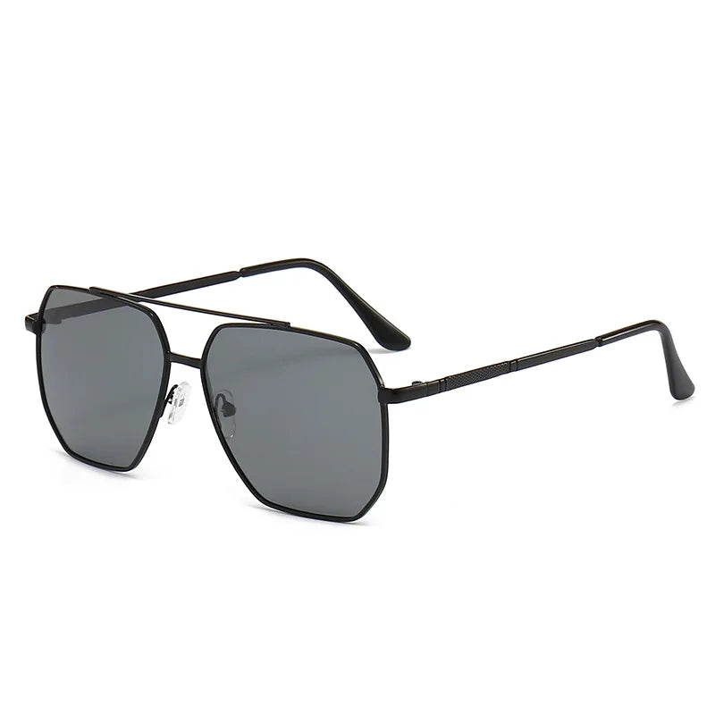 Men's Sunglasses Polarized Metal Classic Square Frame Driving Anti Glare