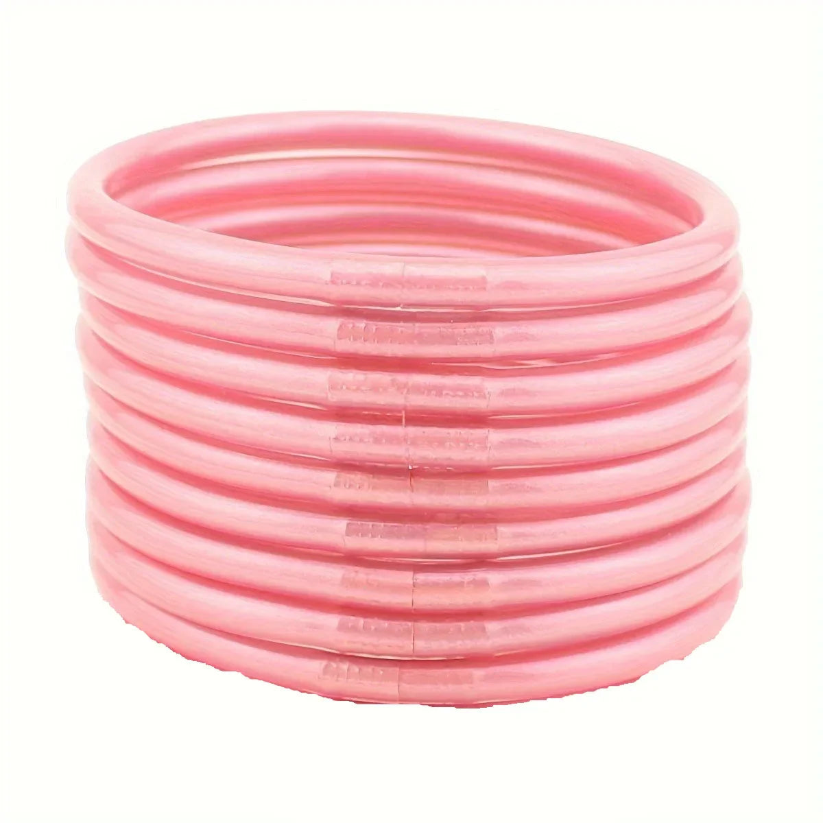 9Pcs/set Buddhist Jonc Bracelet Jewelry Lightweight Bowknot Glitter Jelly Silicone Bangle Bracelet for Women Buddha Girls