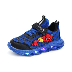 Casual Sneakers Red Black For Spring Boys Cartoon Mesh Outdoor Shoes Children