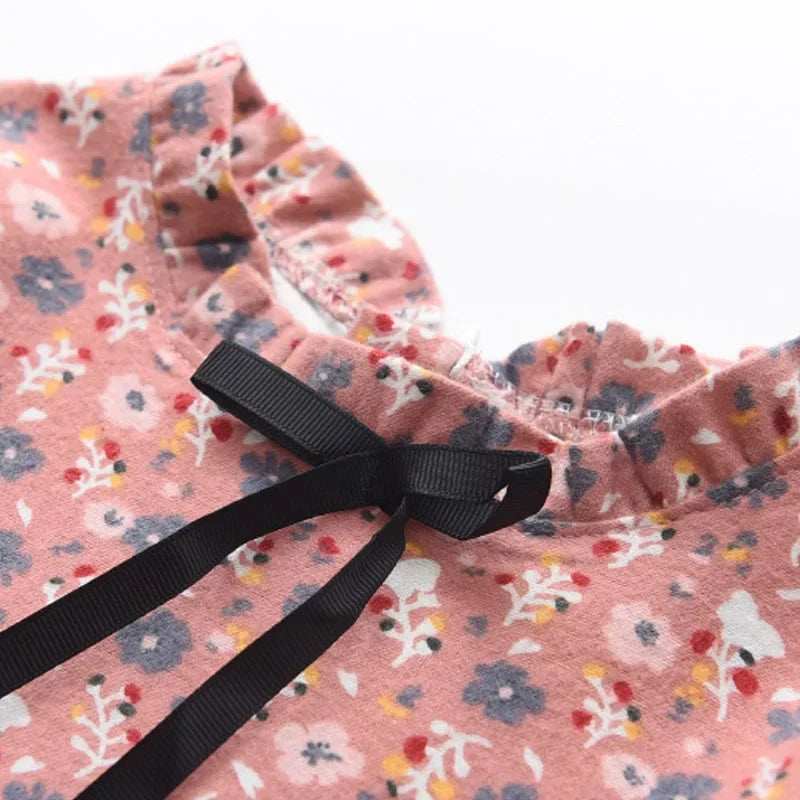 Girls Dress Spring Kids Princess Dress Casual Floral Costumes