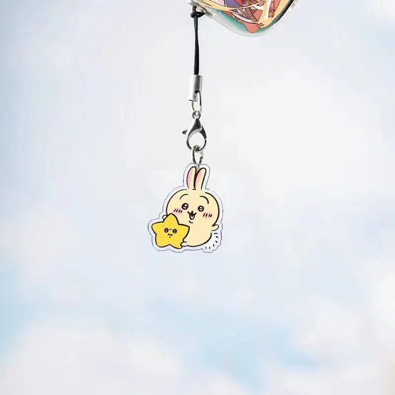 ChiIkawaS Mobile Phone Chain ハチワレ Hachiware うさぎ USAGI ちい/.かわ Mobile Phone Pendant Chain Cute Cartoon Character Small Gift