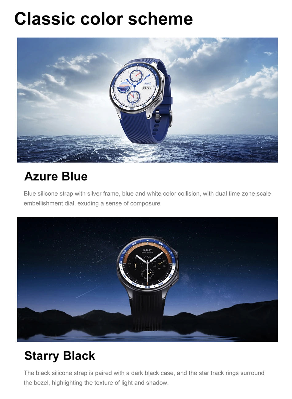 2025 New For OPPO Watch X Smart Watch 4G Memory Music Video HD Bluetooth Call IP68 Waterproof AMOLED Smart Watch TWS Earphones