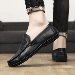 White Black Leather Men Casual Shoes Formal Dress Shoes Designer Men