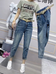 Y2k Large Size Tencel Straight Leg Jeans Female Summer Thin