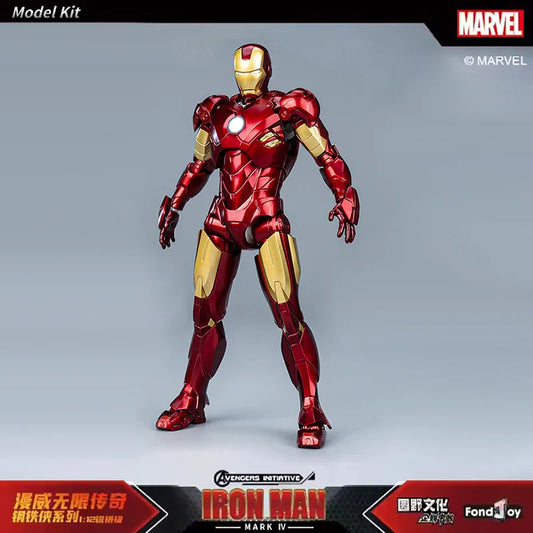 NEW Original Fondjoy Anime Figure Iron Man MK4 Model Kit 1/12 Infinity Saga Ironman Mark 4 Assembly ABS Joint Movable Kid Toys