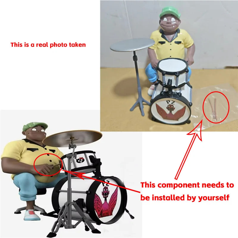 Gorillaz Band Action Figure Rock Band Member Figurine 2d Noodle Murdoc Russel Model Doll Figures Toys For Children Gifts