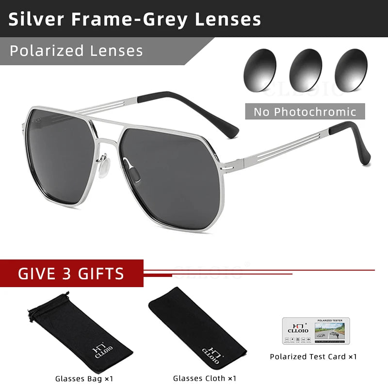 Sunglasses Men Women Polarized Sun Glasses Chameleon Anti-glare Driving