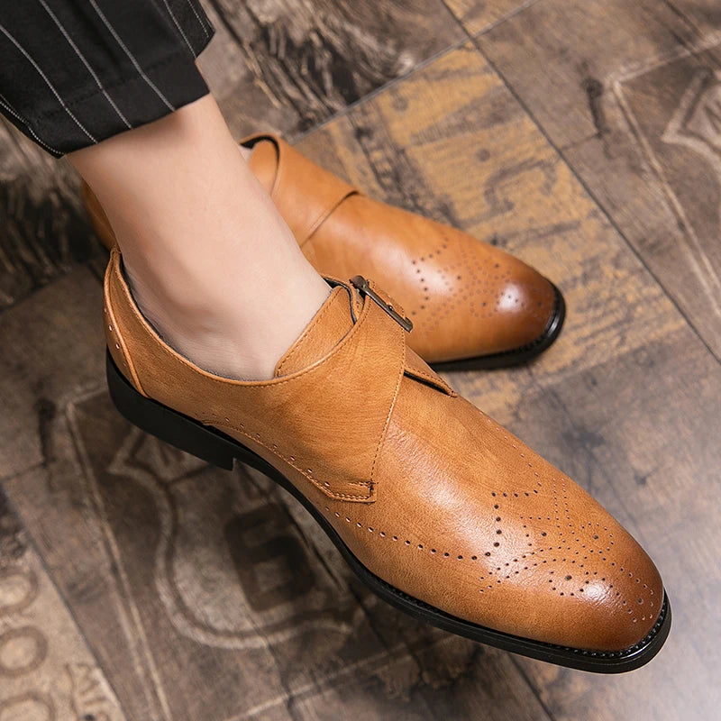 Handmade Mens Wedding 38~48 Designer Leather British Dress Flats Luxury Formal Business Man Driving Casual Shoes for Men Loafers