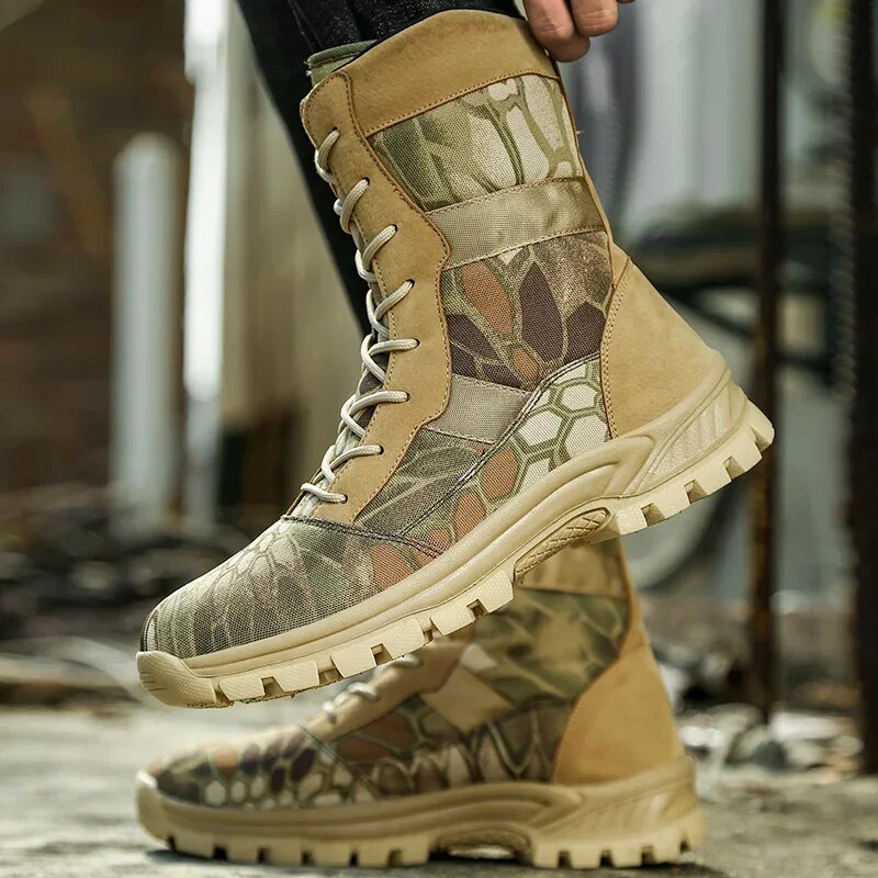 Men Military Boots Lightweight Hiking Boots Special Force Sneakers Desert Tactical Boots