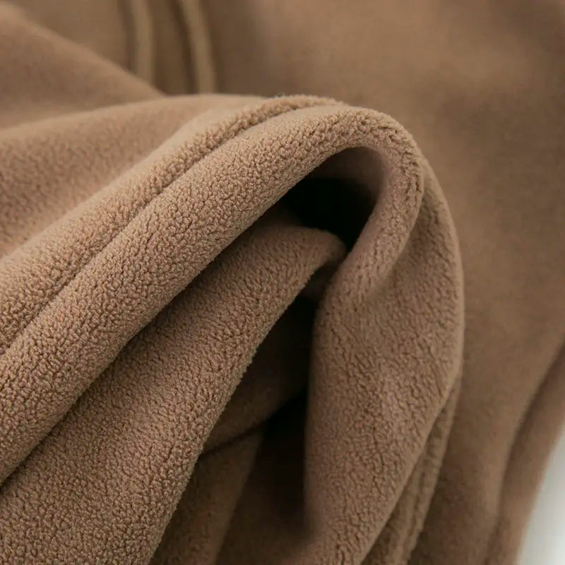 Winter Fleece Harem Pants Women Unisex Loose Wide Leg Sweatpants High Waist