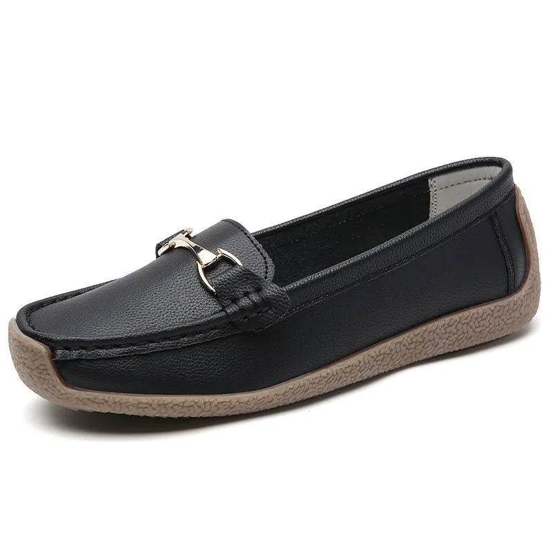 Spring /Autumn Flats Genuine Leather Moccasins Woman Casual