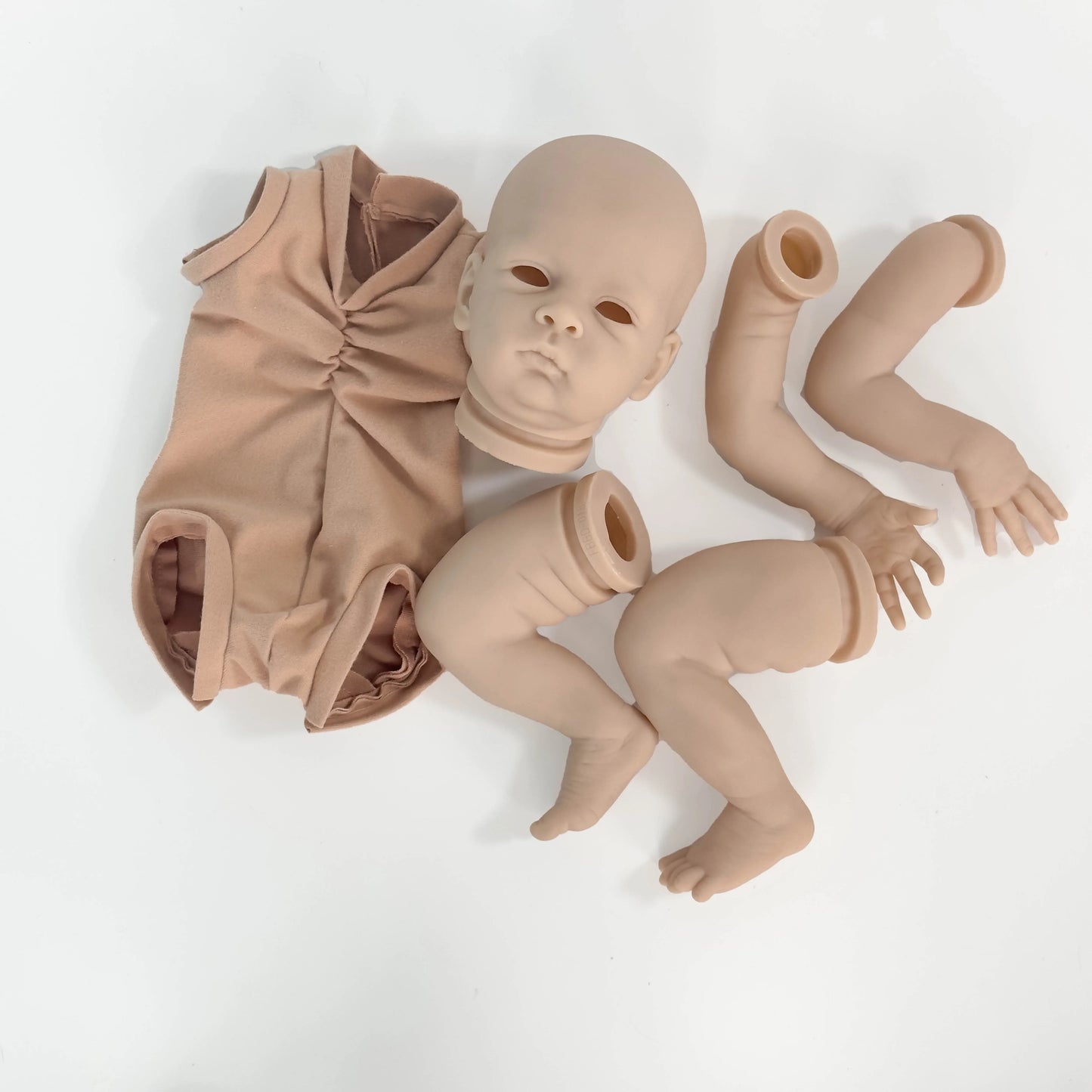 NPK Clearance Sales 20inch Reborn Doll Kit Oskar Lifelike Real Soft Touch Fresh Color Unfinished Doll Parts with Body