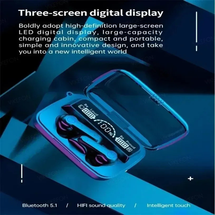 M19 TWS Wireless Bluetooth Headset Noise Cancelling Gaming Earbuds with Mic Wireless Headphones Bluetooth Earphones for Phones