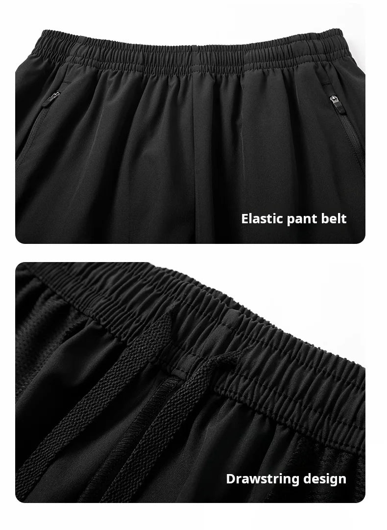 Kelme Men's Ice Silk Shorts Outdoor Breathable Sports Shorts Football Running Quick-drying Pants Training Shorts