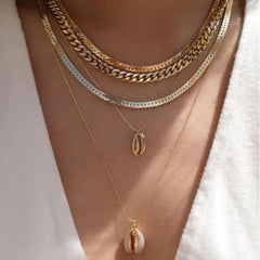 Bohemia Gold Color Multiple Styles Necklace For Women Trendy Multi-Layer