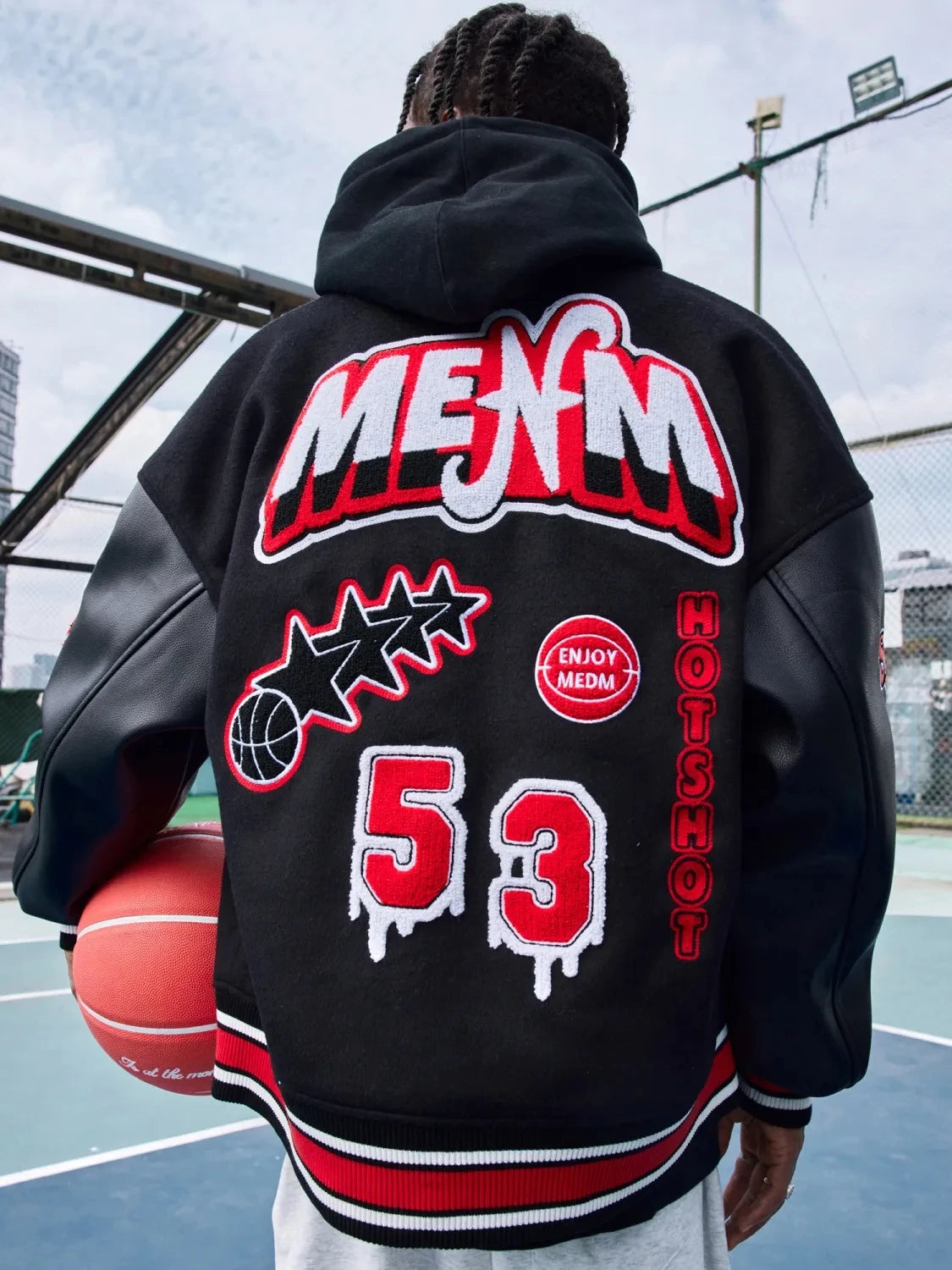 American Oversize Baseball Jacket Men's Spring And Autumn Vintage Pu Leather  Jacket