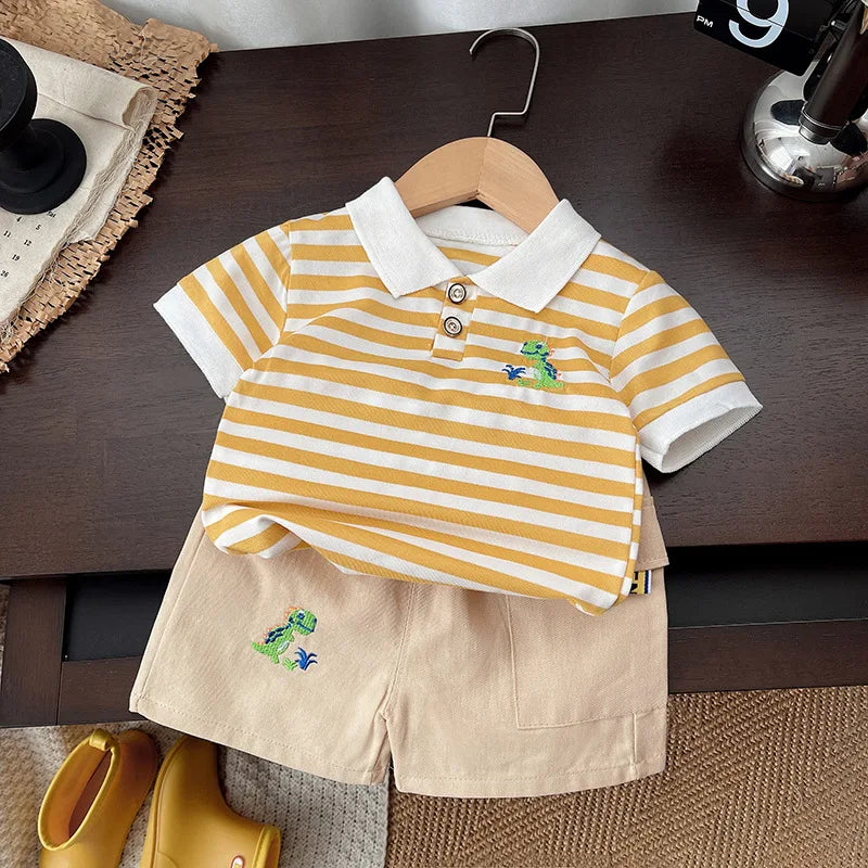 Children Clothing mother Kids Clothes Children's Sets Boys T-shirt Shorts Summer Cotton Short sleeve fashion Suit 2PCS