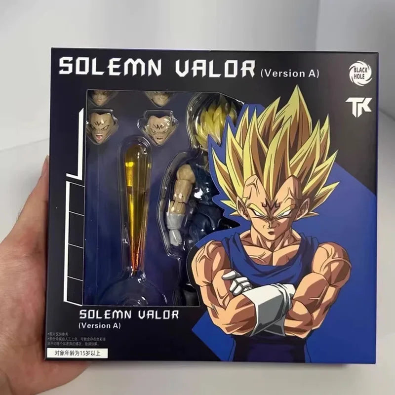 Black Hole Toys & TK Dragon Ball SHF Super Saiyan SSJ Majin Vegeta Battle Damage Full Power Anime Action Figures Models toys