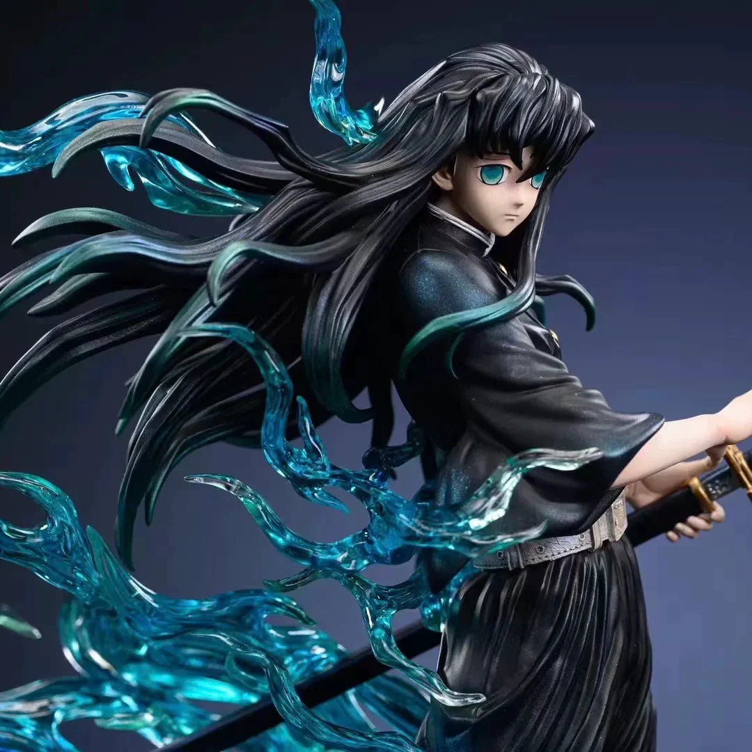 Demon Slayer Tokitou Muichirou Pvc Action Figure 33cm Anime Figure Gk Statue Model Toys Collection Doll Kids Christmas Gift Toy