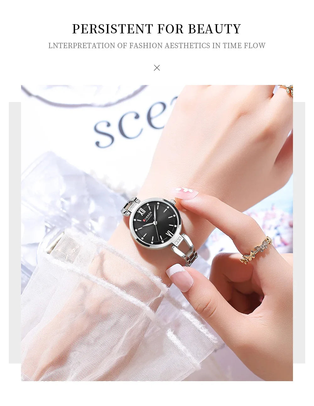 Curren 9092 Luxury 30mm Gold Watch For Woman Diamond Ladies Quartz Watch Waterproof Stainless Steel Women часы женские наручные