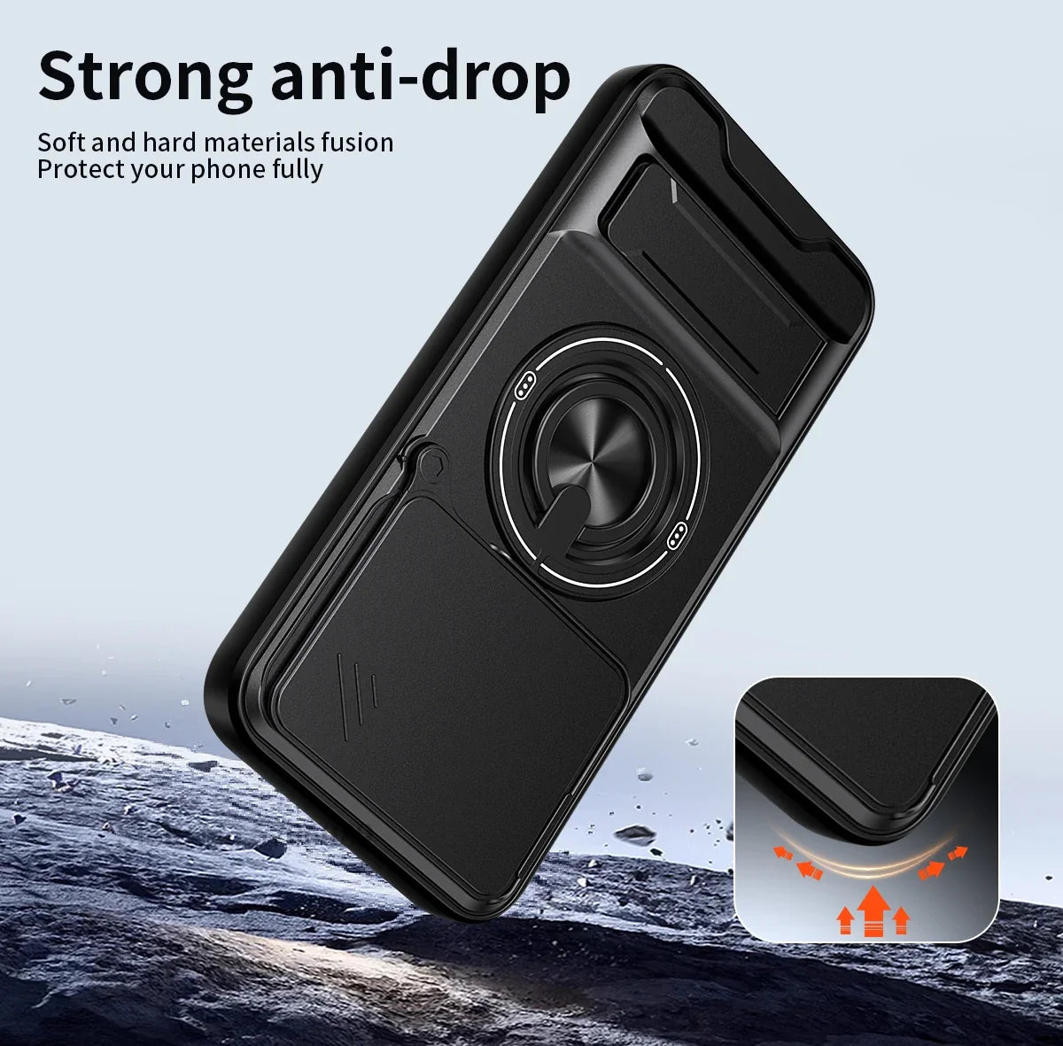 15T/15T Pro Armor Case For Xiaomi 15T Pro Case Shockproof Slide Lens Protector Phone Cover For Xiaomi 15T Case Fundas With Ring
