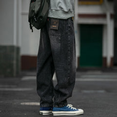 American Vintage Denim Cargo Pants Men Clothing Streetwear Loose