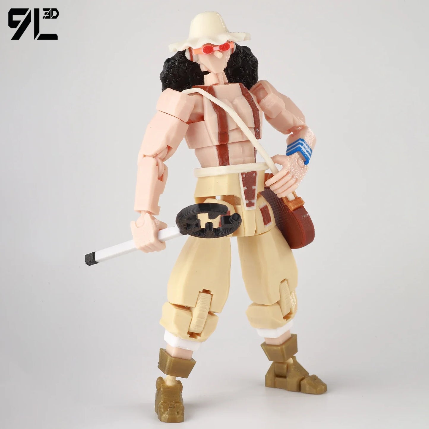 9L3D Printed Anime One Piece Naruto Demon Slayer Dummy13 Lucky T13 Movable Shapeshift Action Figures Mannequin Toys Collectors