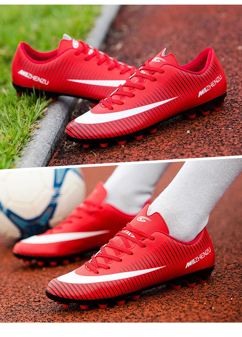 Soccer Shoes Football Boots Hight Quality Outdoor Training Cleats Turf Ankle