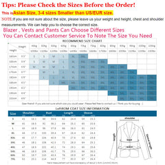 Blazers Vest Pants High Grade Fashion Pure Color Mens Slim Formal Business Suit