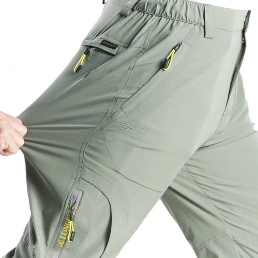Men's Summer Stretch Hiking Pants Casual Quick Dry Breathable Thin Trousers