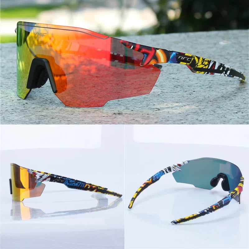 NRC Men Cycling Sunglasses UV400 TR90 Sports Bicycle Glasses MTB Mountain Bike Fishing Hiking Riding Eyewear for Women sport