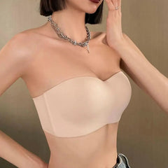 Women Tube Strapless Bra Chest Wrap Bandeau Seamless Breathable Underwear