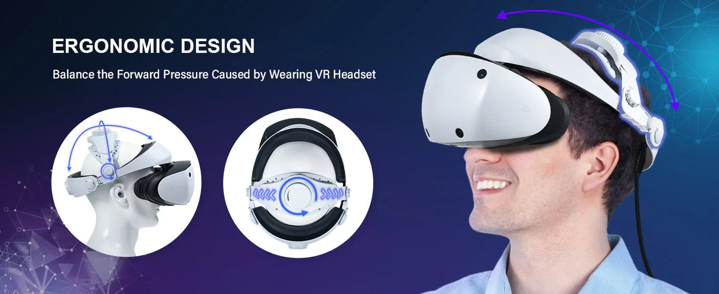 Adjustable Head Strap for SONY PS VR2 VR Glasses Retractable Headset Stand for PlayStation VR2 Expansion Accessories