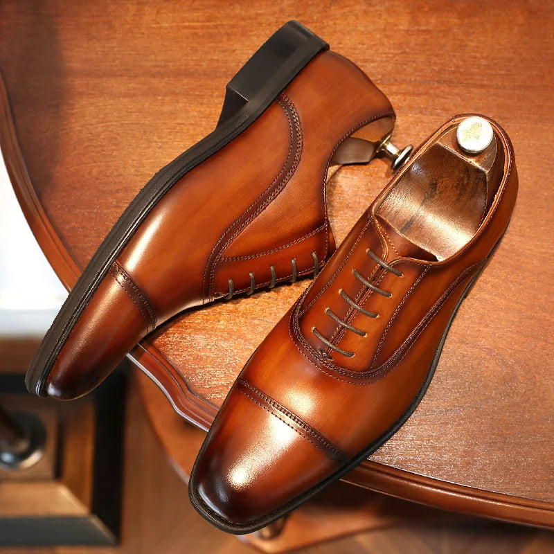 DESAI Brand Oxfords Men Shoes Genuine Leather Italian Business Classic Formal Men Dress Shoes For Men New Design Footwear