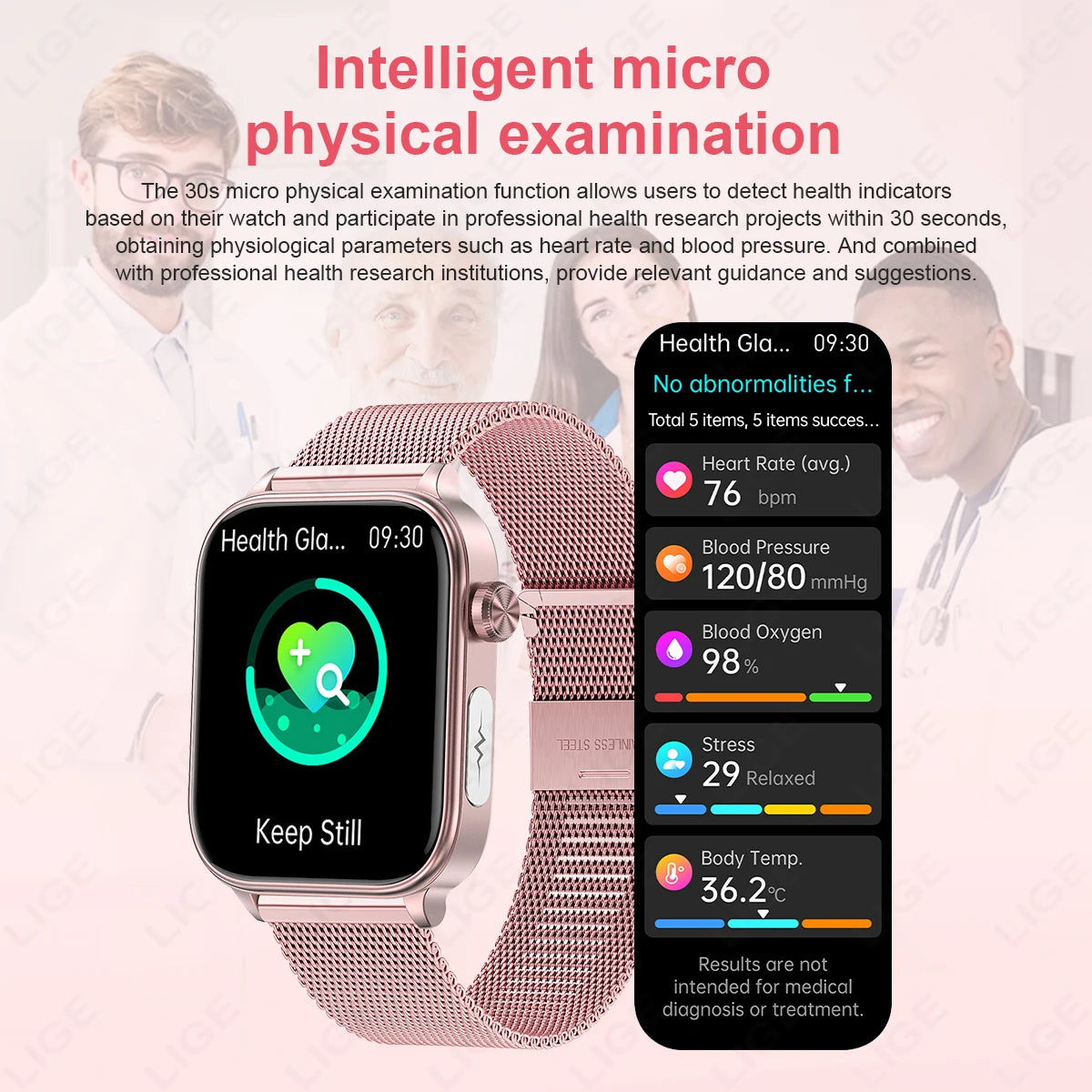 2026 New ECG+PPG Smart Watch Women Heart Rate Blood Lipid Uric Acid Women Menstrual Health Tracker Smartwatches For Android iOS