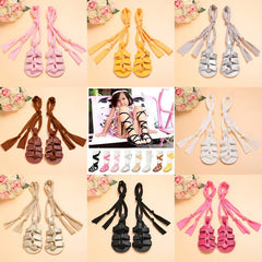 High-top Multi Color Summer Fashion Baby Shoes Lace Up Soft Rubber Sole Roman
