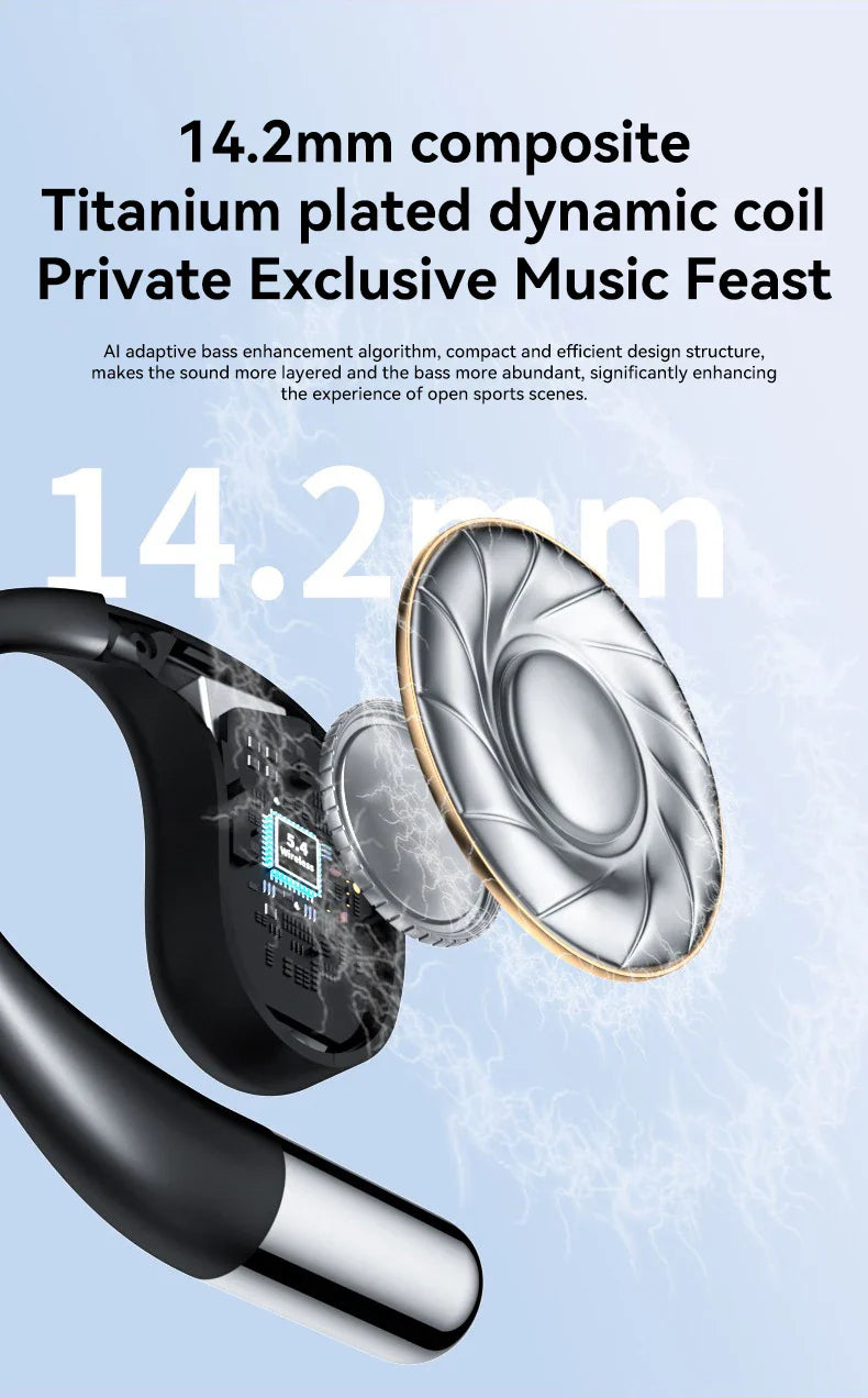 MZYMI Q39 AI Translation Wireless Earphone TWS Ear Hook Sport Running Bluetooth Headset ENC Noise Cancelling Headphone With Mic